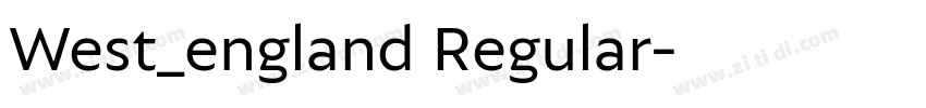 West_england Regular字体转换